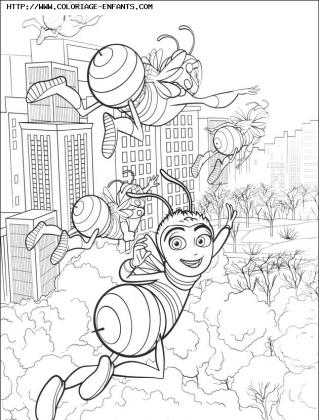 coloriage bee movie