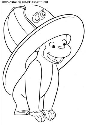 coloriage curious george