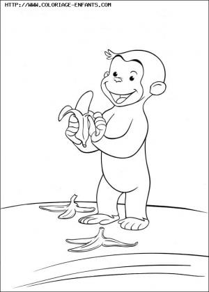 coloriage curious george