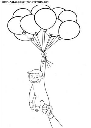 coloriage curious george