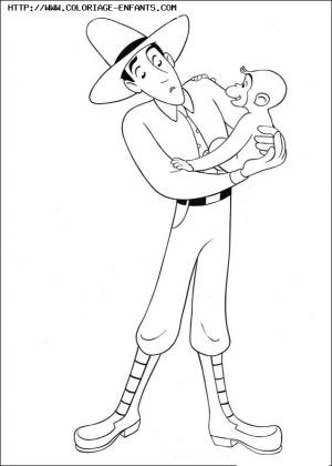 coloriage curious george