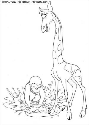 coloriage curious george