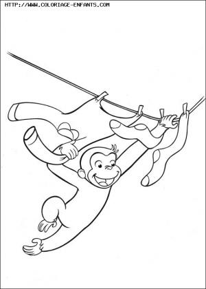 coloriage curious george