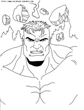 coloriage Incroyable Hulk