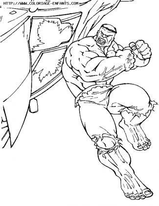 coloriage Incroyable Hulk