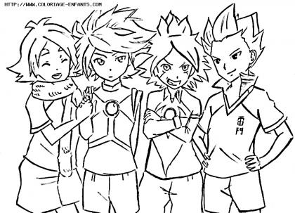 coloriage inazuma eleven charles shawn frost glace feu axel blaze
