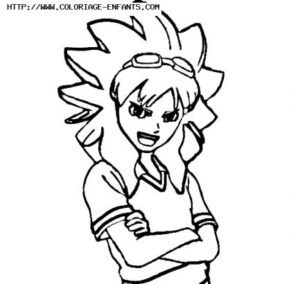 coloriage inazuma eleven hurley kane