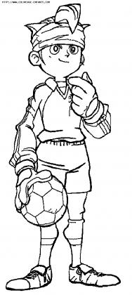 coloriage inazuma eleven mark evans