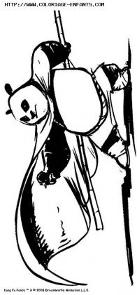 coloriage kung fu panda