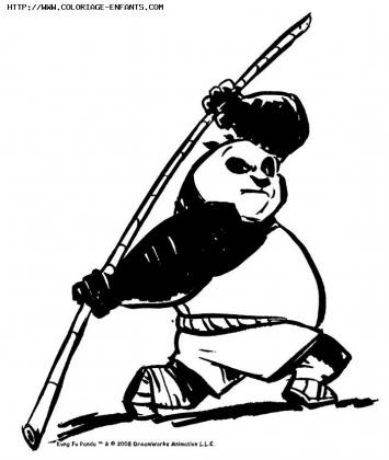 coloriage kung fu panda