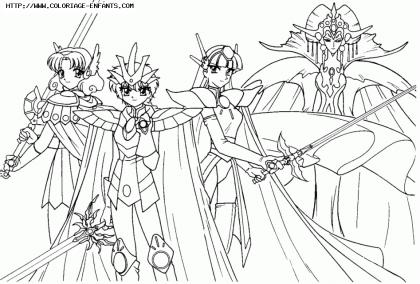 coloriage magic knight rayearth