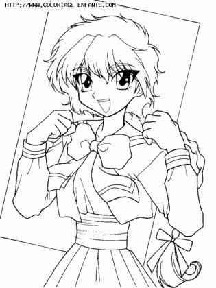 coloriage magic knight rayearth