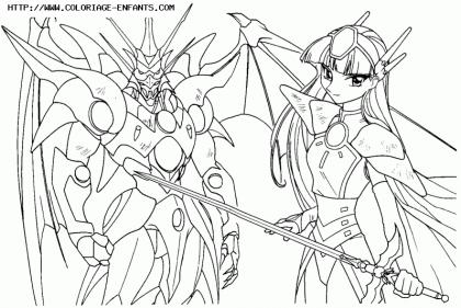 coloriage magic knight rayearth