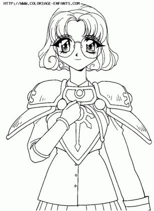 coloriage magic knight rayearth