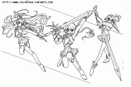 coloriage magic knight rayearth