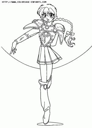 coloriage magic knight rayearth