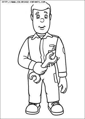 coloriage sam le pompier pontypandy