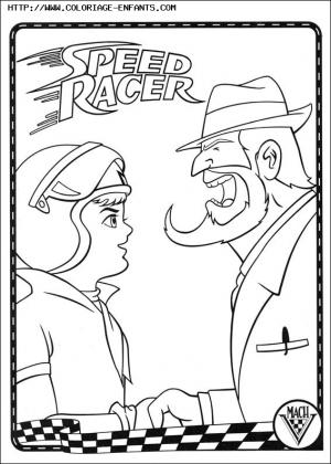 coloriage speed racer