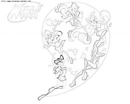 coloriage winx club