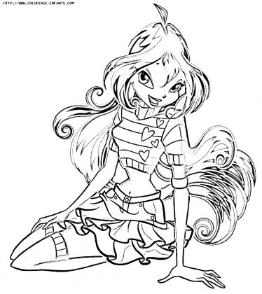 coloriage winx club