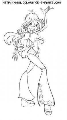 coloriage winx club