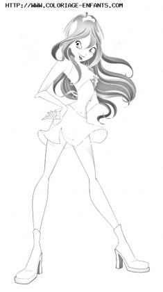 coloriage winx club