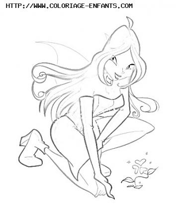 coloriage winx club