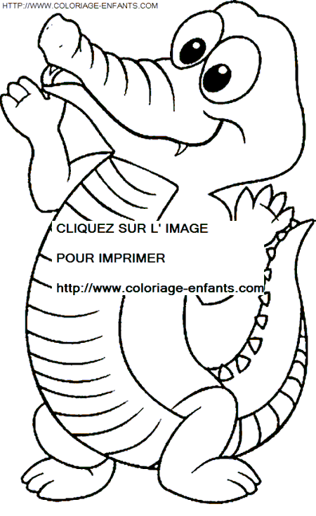 coloriage crocodiles