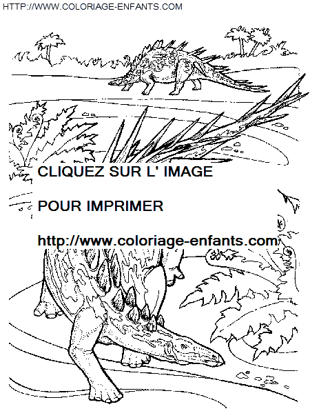 coloriage dinosaure couple de stegosaure