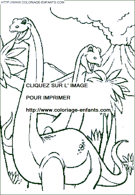 coloriage dinosaure diplodocus