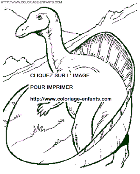 coloriage dinosaure ouranosaure