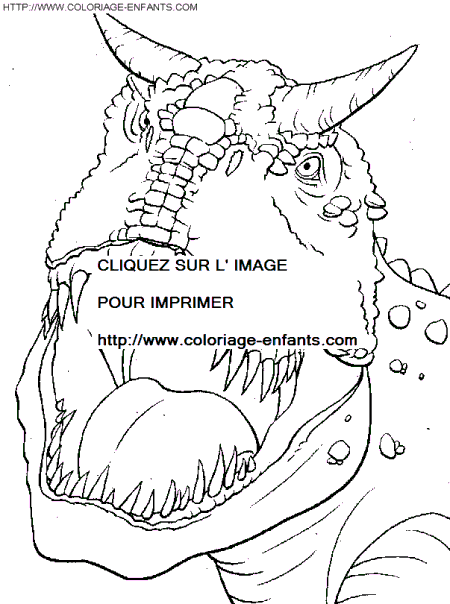 coloriage dinosaure tyrannosaure