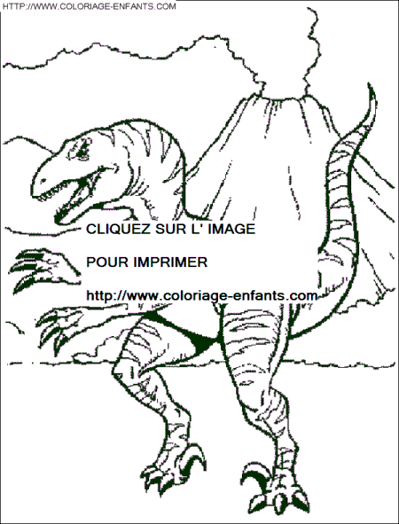 coloriage dinosaure un allosaure