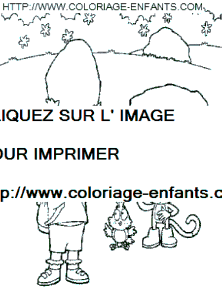 coloriage dora babouche observent les oiseaux