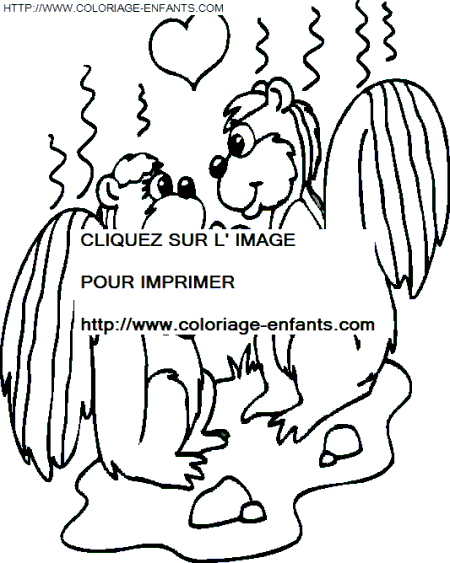 coloriage ecureuils