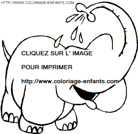 coloriage elephants