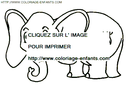 coloriage elephants