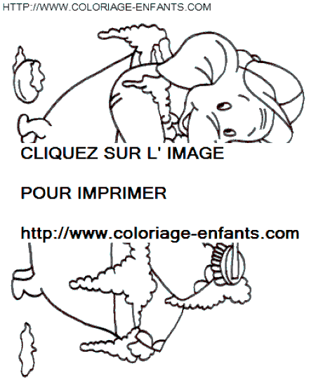 coloriage elephants