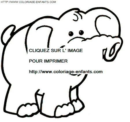 coloriage elephants