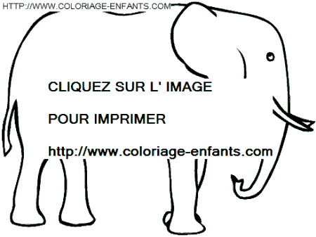 coloriage elephants