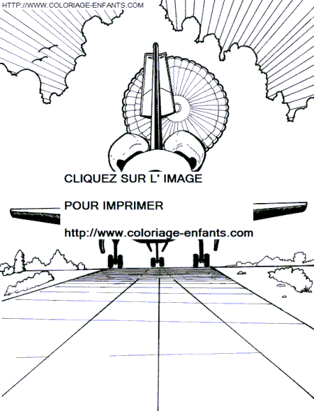 coloriage espace retour sur terre