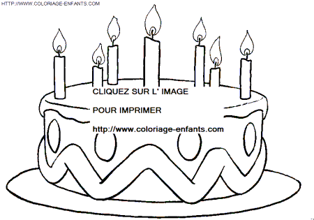 coloriage fetes anniversaire