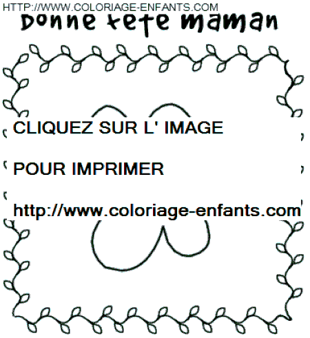 coloriage fete des meres