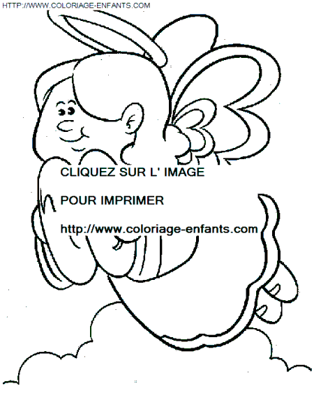 coloriage Fetes Noel Anges