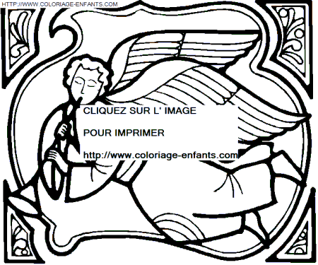 coloriage Fetes Noel Anges