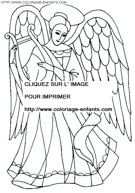 coloriage Fetes Noel Anges