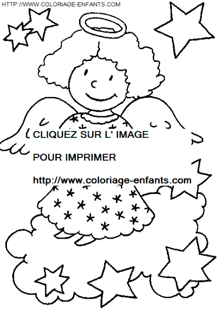 coloriage Fetes Noel Anges