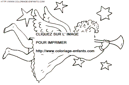 coloriage Fetes Noel Anges