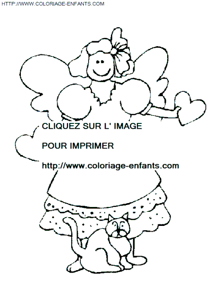 coloriage Fetes Noel Anges