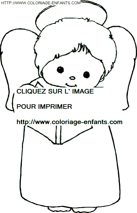 coloriage Fetes Noel Anges